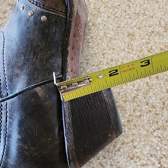 Women's Corral Fango Antiqued Studded & Silver Inlay Boots Size 9.5M - Picture 12 of 16